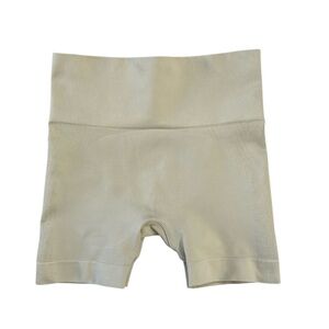 Set Active Tan Khaki Biker Shorts Size Small